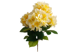 Hortenzie kytice žlutá 46 cm