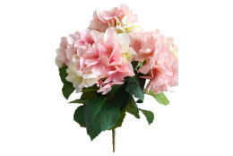 Hortenzie kytice sv. růžová 46 cm