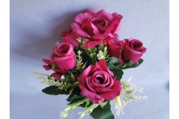 Růže kytice fuchsiová 29 cm