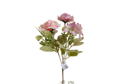 Růže kytice sv. růžovo-fialová 29 cm