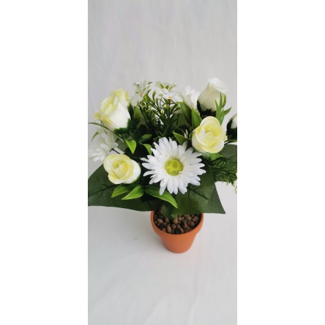 Kytice růže, gerbera, 6 barev