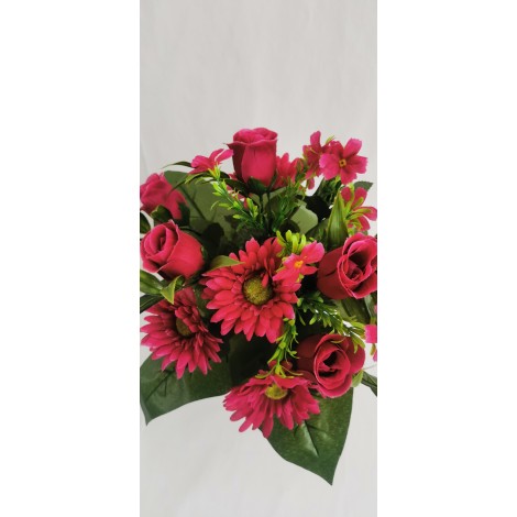 Kytice růže, gerbera, 6 barev