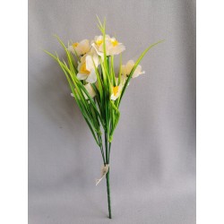 Narcis kytice bílo-žlutá 30 cm