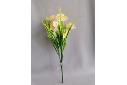 Narcis kytice bílo-žlutá 30 cm