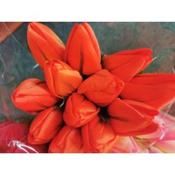 Tulipán pugét 12ks oranžový 50 cm