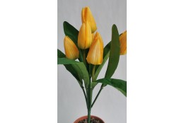 Tulipán svazek žlutý 42 cm