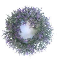 Věnec buxus fialovo-zelený Ø 16 cm