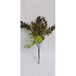 Zimostráz plastová větvička hnědo-zelená 34 cm