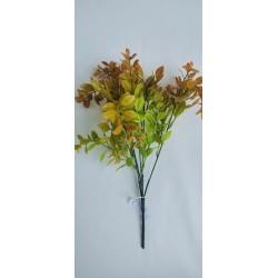 Zimostráz plastová větvička oranžovo-zelená 34 cm