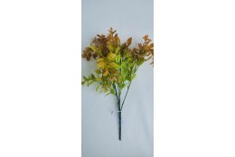 Zimostráz plastová větvička oranžovo-zelená 34 cm
