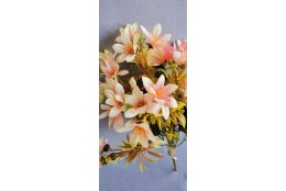 Drobné kvítky svazek bílo-růžové 38 cm