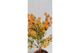 Tráva plast jetel oranžová 34 cm