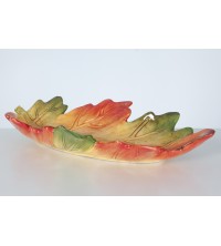 List keramický podzimní 29,5*16*5,1 cm