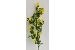 Větvička plast lístky žlutá 49 cm