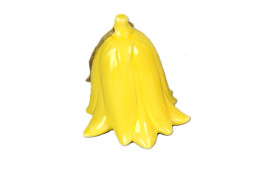 Závěsná keramická dekorace žlutý zvonek