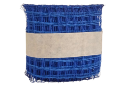 Stuha mřížka modrá 10 cm * 10 m