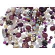 Mix skleněných korálků 1kg fialový L1111