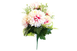 Chryzantéma kytice krémovo-růžová 50 cm