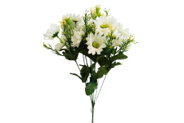Gerbera kytice bílá 43 cm