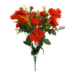 Gerbera kytice oranžová 43 cm