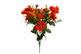 Gerbera kytice oranžová 43 cm