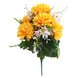 Chryzantéma kytice žlutá 49 cm