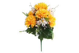 Chryzantéma kytice žlutá 49 cm