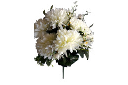 Chryzantéma kytice krémová 49 cm