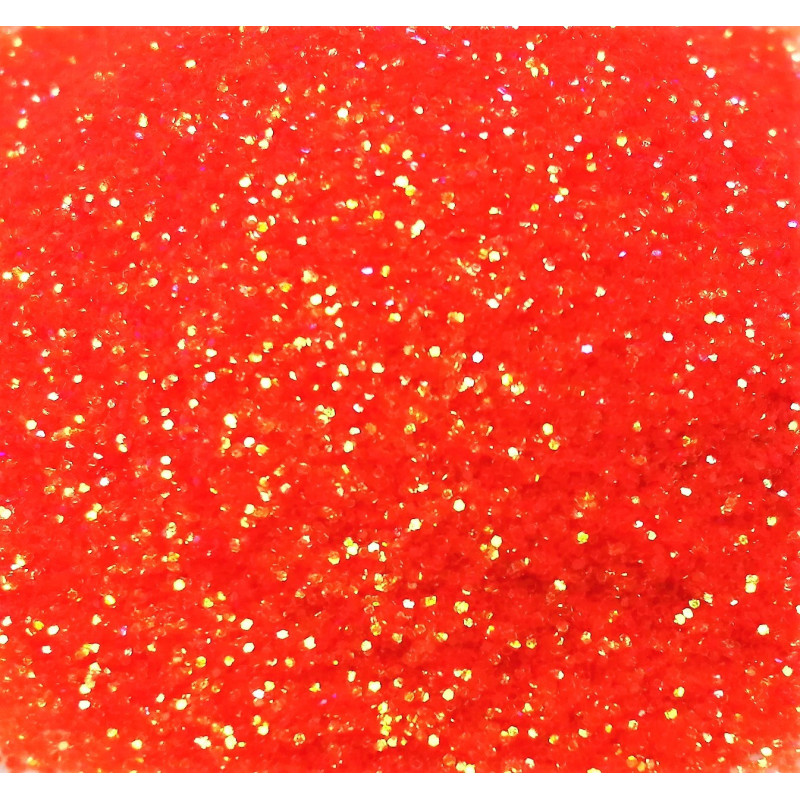 Glitr neonově oranžový 0,8 mm C54