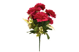 Karafiát kytice fuchsiová 35 cm