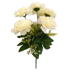 Karafiát kytice krémová 35 cm