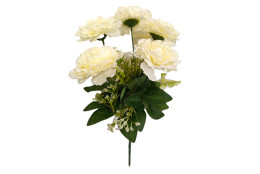 Karafiát kytice krémová 35 cm