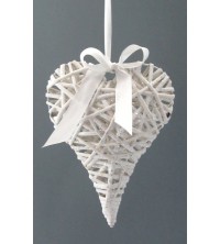 Srdce z proutí závěsné 15*20 cm