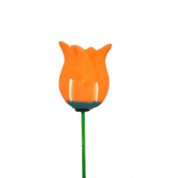 Tulipán oranžový na tyčce 2 ks