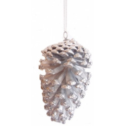 Šiška 5 ks závěsná stříbrná 10 cm