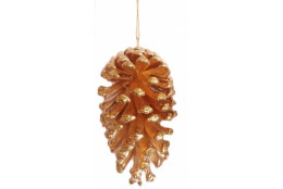 Šiška 5ks závěsná zlatá 10 cm