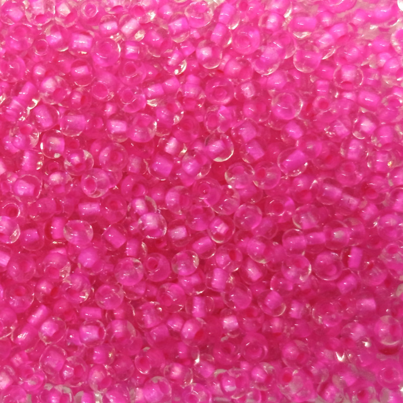 Rokajl 2,9mm krystal s růžovým průtahem 525S