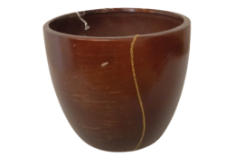 Obal vánoční hnědo-zlatý 10,5 cm