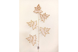 Větvička zlato-růžová drátková 55 cm