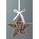Hvězda z proutí závěsná 25*25*3 cm