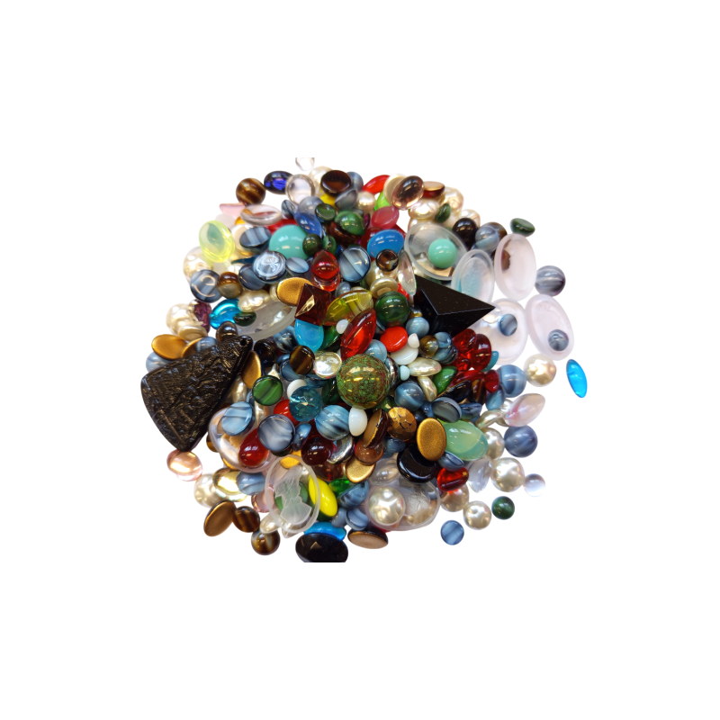 Mix skleněných korálků 1kg multicolor L1111
