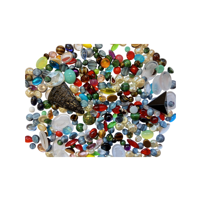 Mix skleněných korálků 1kg multicolor L1111