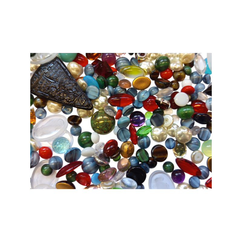 Mix skleněných korálků 1kg multicolor L1111