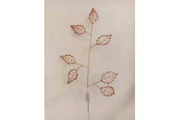 Větvička zlato-růžová drátková 55 cm