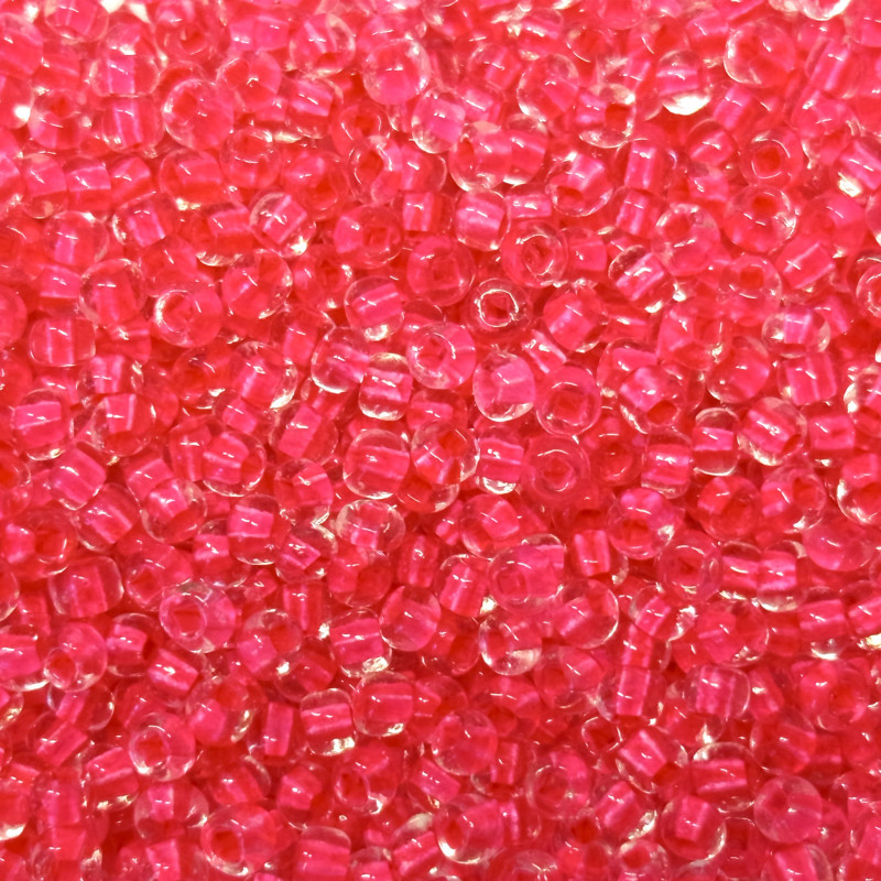 Rokajl 2,9mm krystal s růžovým průtahem 493S