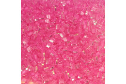 Rokajl - 2mm krystal s růžovým průtahem 504S