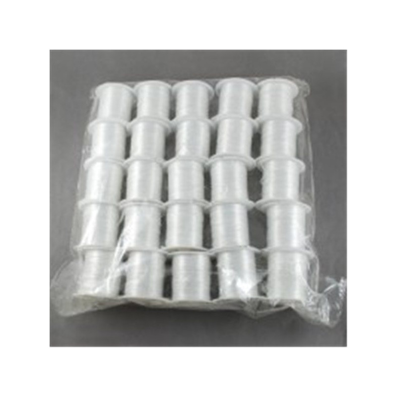 Plochá lycra 0,8-1mm, 10m bílá pružné vlákno