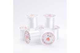 Plochá lycra 0,8-1mm, 10m bílá pružné vlákno