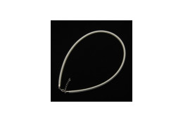 Náhrdelník z hedvábné šňůrky bílý 10 ks