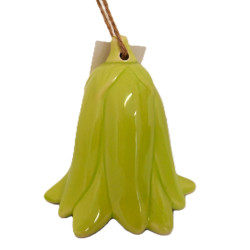 Závěsná keramická dekorace zelený zvonek